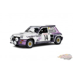 Renault 5 Turbo - Rallye Lyon Charbonnière - 1983 - No.14 Auriol/Nouaille - Solido - 1/18 - S1801313 - Passion Diecast 