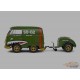 Volkswagen T1 Van Kool Combi trailer 1950 Vert - Solido - 1/18 - S1810901 - Passion Diecast 