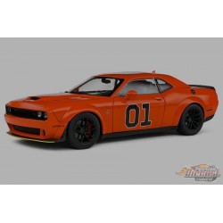 Dodge Challenger R/T Scat Pack Widebody Orange - Solido - 1/18 - S1805713 - Passion Diecast 