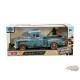 1955 GMC Blue Chip Pickup - Light Blue with Rust - Weathered Treasures - Motormax 1-24 - 79071 LTBL