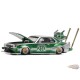 SKYLINE C210 KAIDO RACER (BOSOZOKU STYLE) - SILVER/GREEN - Pop Race 1:64 - PR640061 -  Passion Diecast 