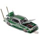 SKYLINE C210 KAIDO RACER (BOSOZOKU STYLE) - SILVER/GREEN - Pop Race 1:64 - PR640061 -  Passion Diecast 