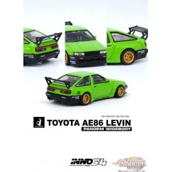 TOYOTA AE86 Levin PANDEM ROCKET BUNNY Green - INNO 64 - 1/64 - IN64-AE86PL-GRN Passion Diecast