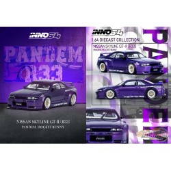 NISSAN Skyline GT-R (R33) PANDEM ROCKET BUNNY Mauve - INNO 64 - 1/64 - IN64-R33P-PPL Passion Diecast