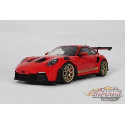 (Preorder) + ( Free Shipping ) Porsche 911 (992) GT3 RS Guards Rouge 2021 - 1/12 - GT SPIRIT - GT939