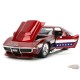 1969 Chevrolet Corvette Stingray ZL1 - Candy Red with Stars & Stripes - Bigtime Muscle - Jada - 1/24 - 35488