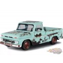 1966 Chevrolet C10 Fleetside Pickup - Light Green with Rust - Weathered Treasures - Motormax 1-24 - 79073 LTGRN