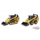 Caterpillar 272D2 Skid Steer Loader & Caterpillar 297D2 Compact Track Loader - Diecast Master 1/64 - 84647 CS