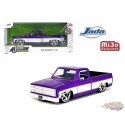 1985 Chevrolet C10 Pickup with Cartelli Wheels Purple White - Just Trucks - MiJo Limited 2,400 - Jada - 1/24 - 35856