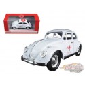 1966 VW Beetle -  Coca Cola     Blanc - Motor City Classics 1.24  478966