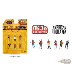 (Preorder) Figures Foodies - 6 Piece metal set - American Diorama - 1/64 - AD-64531