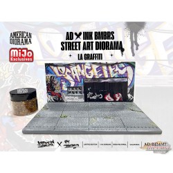 (Preorder) Mijo Exclusive - LA Street Art Diorama Graffiti - Limited Edition - American Diorama 1-64 - AD-2424