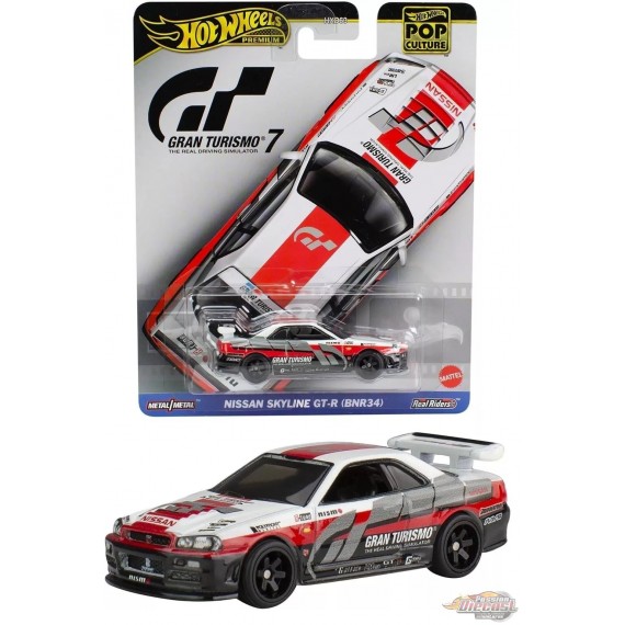 Pop Culture Premium 2024 C - Nissan Skyline GTR (BNR34) Gran Turismo 7 - Hot Wheels 1:64 - HKC28 - Passion Diecast