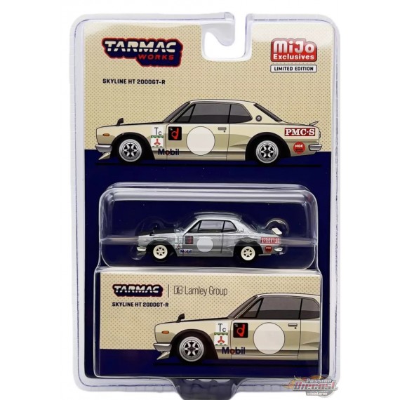 CHASE CAR Nissan Skyline 2000 GT-R (KPGC10) Lamley Special Edition - Blanc - Tarmac Works - 1/64 - T64G-043-WH2GR