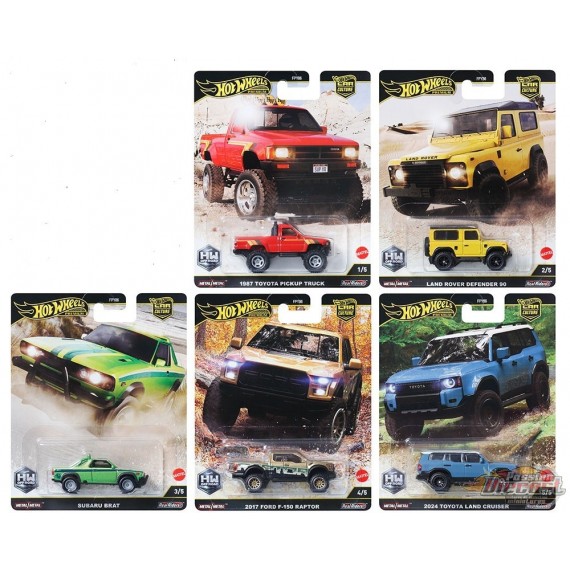 Hot Wheels Car Culture 2022 TOYOTA shops - FPY86-956H - Set of 5 Cars - Premium