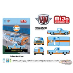 (Preorder) 1979 GMC Sierra Classic 15 Custom GULF - Bleu - MiJo Exclusives - M2 Machine - 1:64 - 31500-MJS83