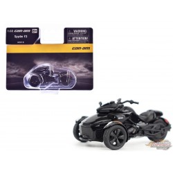 Can-Am Spyder F3 3-Wheel Motorcycle in Steel Black Metallic - Diecast Master 1/32 - 60018