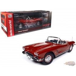 1962 Chevy Corvette Convertible - Auto World / American Muscle 1/18 - AMM1338 Passion Diecast