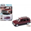 (Web Only) 1985 Dodge Caravan in Crimson Red with Black Lower Sides - Auto World - 1/64 - AWSP167 B