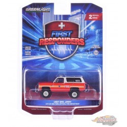 FDNY M.E.U. - 1987 GMC Jimmy Medical Equipment Unit - Responders Series 2 - 1/64 Greenlight - 67060 A