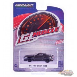 2017 Ford Shelby GT350 in Magentic with Blue Stripes - GreenLight Muscle Series 29 - 1/64 Greenlight - 13360 F