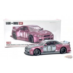 CHASE CAR Kaido★House - Nissan Skyline GT-R (R34) KAIDO RACING FACTORY V1 - Mini GT - Mijo Exclusives - 1/64 - KHMG128GR