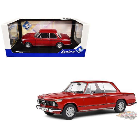 BMW 1602 1971 Red - Solido - 1/18 - S1808601 - Passion Diecast 