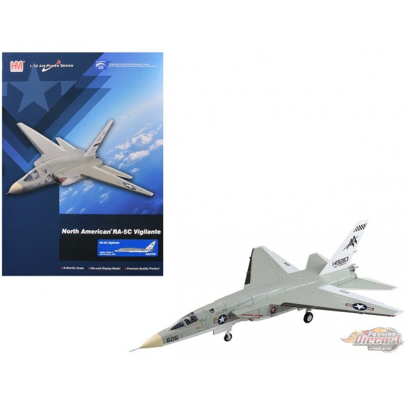 North American RA-5C Vigilante / USN RVAH-11 Checkertails, AA606, USS Forrestal, 1967 / Hobby Master 1:72 HA4708