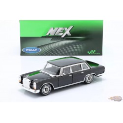 1963 Mercedes-Benz 600 - Black - Welly 1/24 - 24121W BK - Passion Diecast