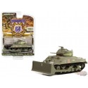 Utah Beach, Normandy - 1944 M4 Sherman Dozer Tank with Bulldozer Pusher - Battalion 64 Series 2 - 1/64 Greenlight - 61020 C