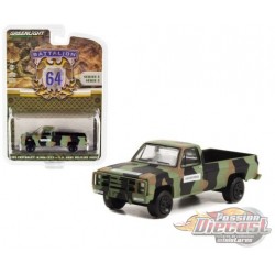 U.S. Army Military Police - 1985 Chevrolet M1008 CUCV en Camouflage - Battalion 64 Series 2 - 1/64 Greenlight - 61020 D