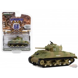 1944 M4 Sherman Tank "Hurricane" - U.S. Army World War II - Battalion 64 Series 3 - 1/64 Greenlight - 61030 B