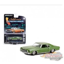 1970 Chevrolet Monte Carlo in Green - California Lowriders Series 2 -1/64 Greenlight - 63030 D