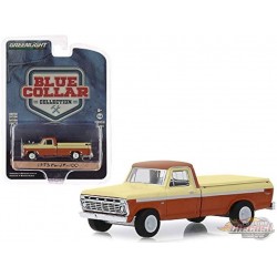 1973 Ford F-100 with Bed Cover, Blue Collar Collection Series 6 Greenlight 1/64, 35140 B  Passion Diecast 