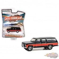 Chevrolet Suburban 1990 en rouge et noir bicolores - All-Terrain Series 15 - 1/64 Greenlight - 35270 E