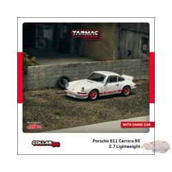 (Preorder) Porsche 911 Carrera RS 2.7 Lightweight - Blanc/Rouge - Tarmac Works - 1/64 - T64S-023-WR