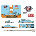 (Preorder) 1973 Chevrolet C30 Wedge Truck & 1978 Chevrolet Silverado 10 Bedless Gulf Livery - M2 Machine - 1:64 - 39200-MJS07