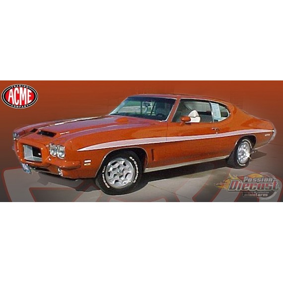 1972 Pontiac GTO LeMans in Sundance Orange Limited Edition - Estimated Production 500 Pieces - ACME - 1/18 - A1801226