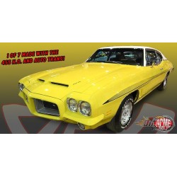 Pontiac GTO LeMans 1972 en jaune monarque Édition limitée - Production estimée à 500 pièce - ACME - 1/18 - A1801227