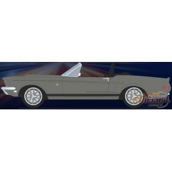 1967 Ford Mustang Shelby GT500 Pro Touring Convertible Gunmetal Gray - Production 750 - ACME - 1/18 - A1801884