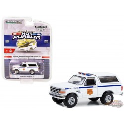 1996 Ford Bronco XL - Hot Pursuit Series FBI Police - 1/64 Greenlight - 43025 A