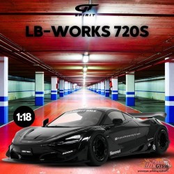 (Preorder) LB-WORKS 720S Noir 2023 - 1/18 - GT SPIRIT - GT516