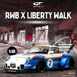 RWB X Liberty Walk Blanc 2023 - 1/18 - GT SPIRIT - GT530 Passion Diecast