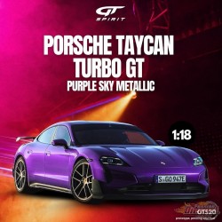 Porsche Taycan Turbo GT Ciel Violet Métallisé 2023 - 1/18 - GT SPIRIT - GT520 Passion Diecast