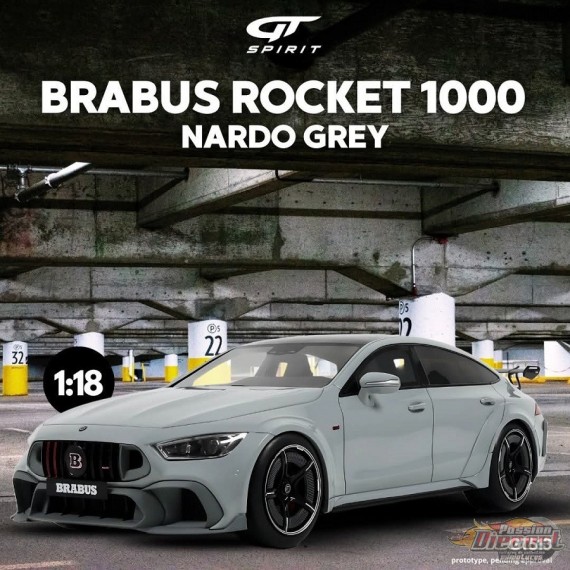 Brabus Rocket 1000 Nardo Gris 2024 - 1/18 - GT SPIRIT - GT513 Passion Diecast