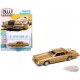 1979 Lincoln Continental Lowrider in Gold Metallic with Lowrider Graphics - Auto World - 1/64 - AWSP175 B