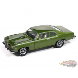 Pontiac GTO 1974 Mecum Auctions en vert limefire avec bandes vertes - Johnny Lightning 1/64 - JLCT015 F Passion Diecast