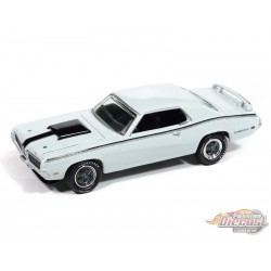 1970 Mercury Cougar Eliminator Mecum Auctions en bleu pastel - Johnny Lightning 1/64 - JLCT015 D