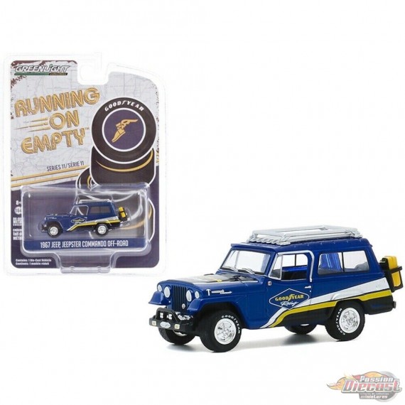 Jeep Jeepster Commando Off-Road - Goodyear Racing  - Running on Empty Series 11 - greenlight 1-64  - 41110 B - Passion Diecast