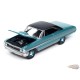 1964 Ford Galaxie 500XL in Dynasty Green with Black Roof - Auto World - 1/64 - AWSP174 B